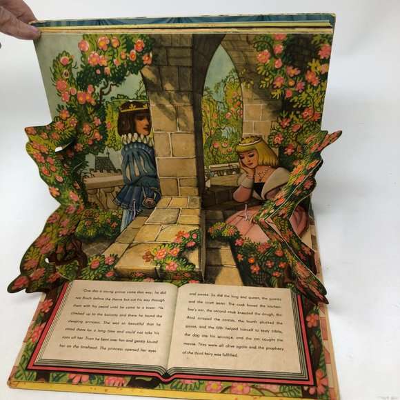 VINTAGE SLEEPING BEAUTY POP-UP BOOK Kubasta 1961 - Picture 10 of 13